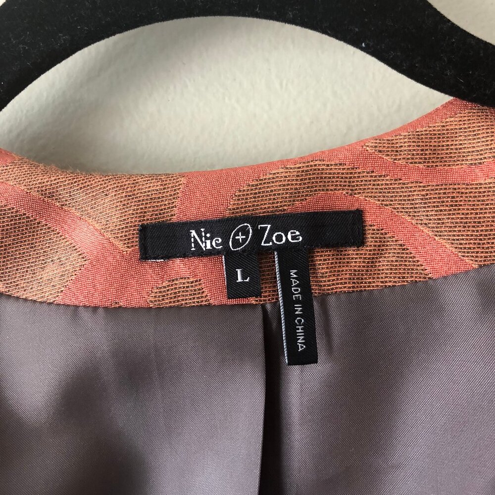 Nic + Zoe | Orange Jacquard Jacket - Picture 2 of 8